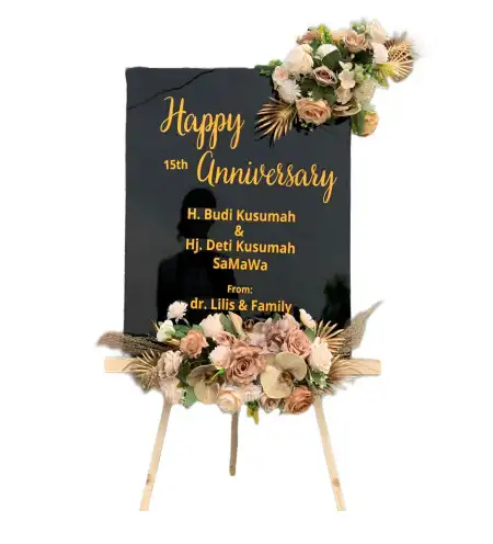 Papan Bunga Akrilik Kelapa Tiga